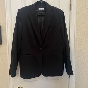 Calvin Klein Taylored Women's Black Suit Jacket Sz 14 Like New!